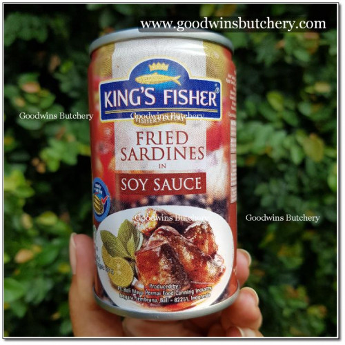 Sardines in soy sauce SARDEN SAOS KECAP Halal MUI 115g KING'S FISHER BALI